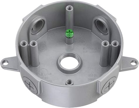 4 inch round metal electrical box|4 round electrical box mount.